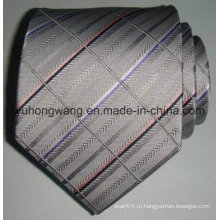 Новый мужской шелковый тканый жаккардовый полосатый галстук